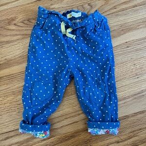 Mini Biden Blue polka dot pants